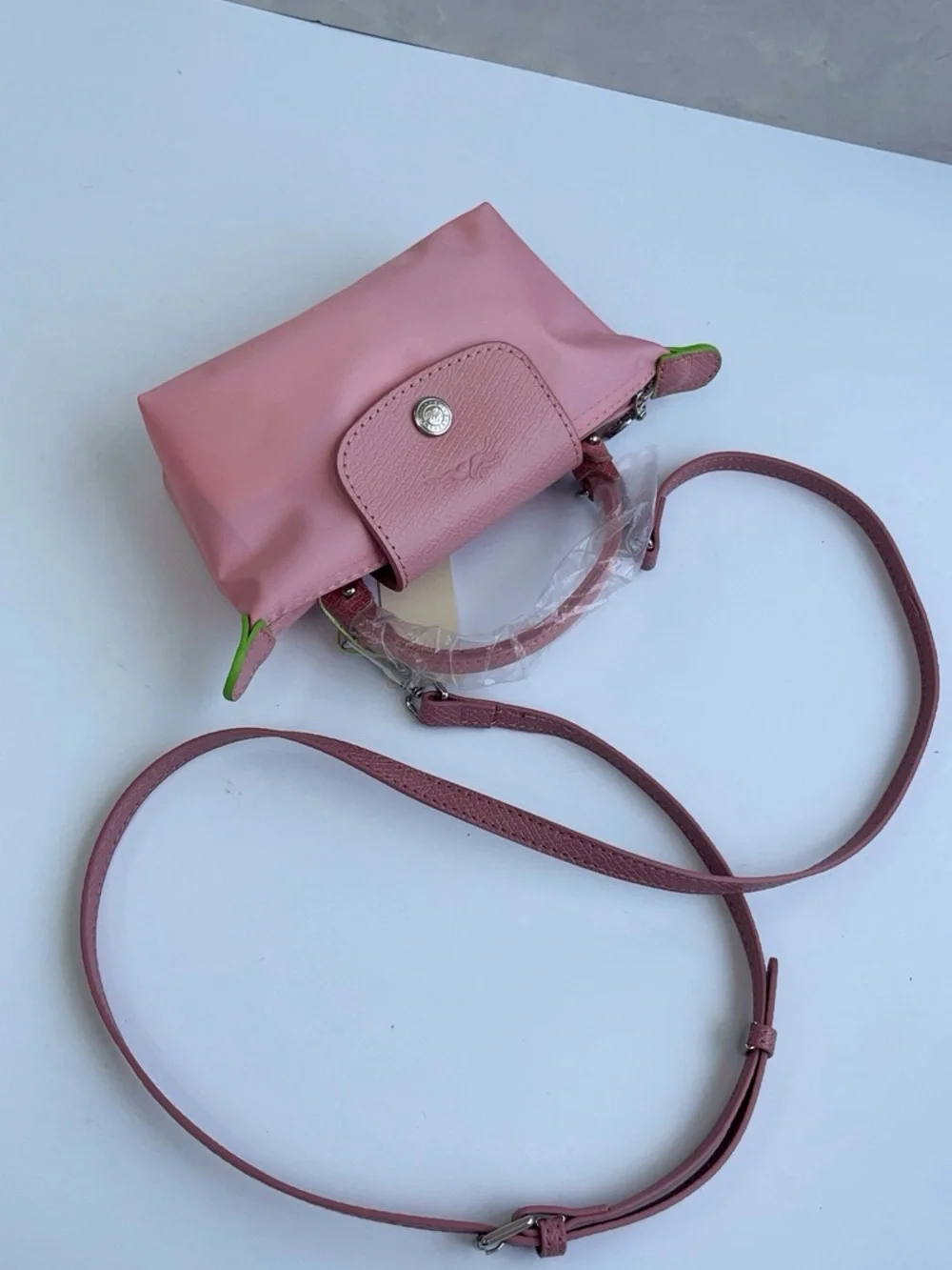 Longchamp Pink Small Le Pliage Crossbody Bag - Picture 4 of 9